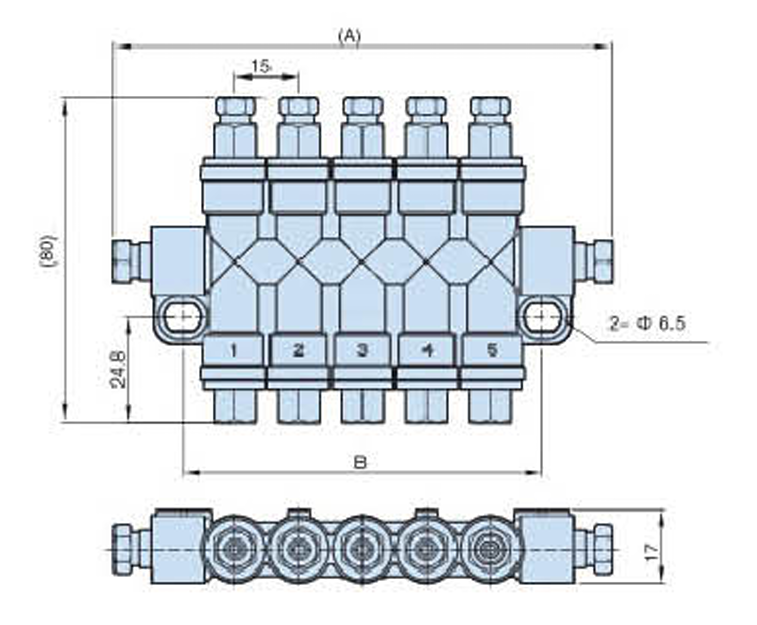 Об&rsquo;ємний розподільник мастила DR3300