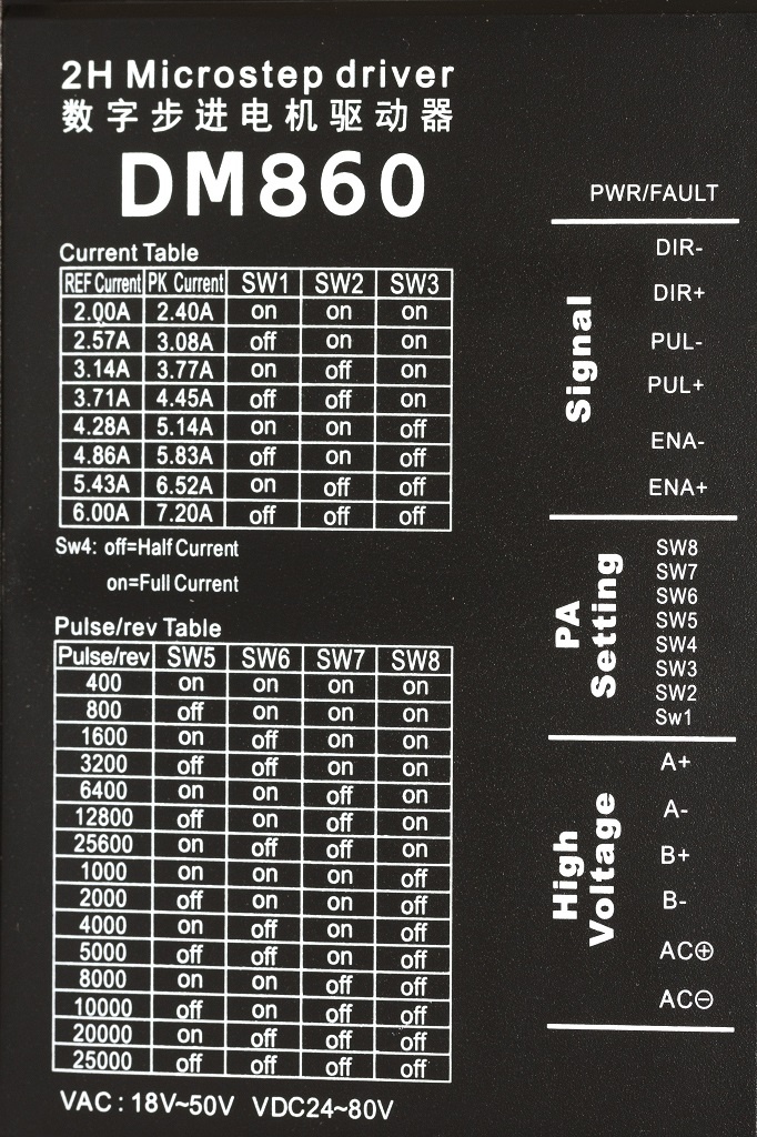 Драйвер крокового двигуна DM860 2H