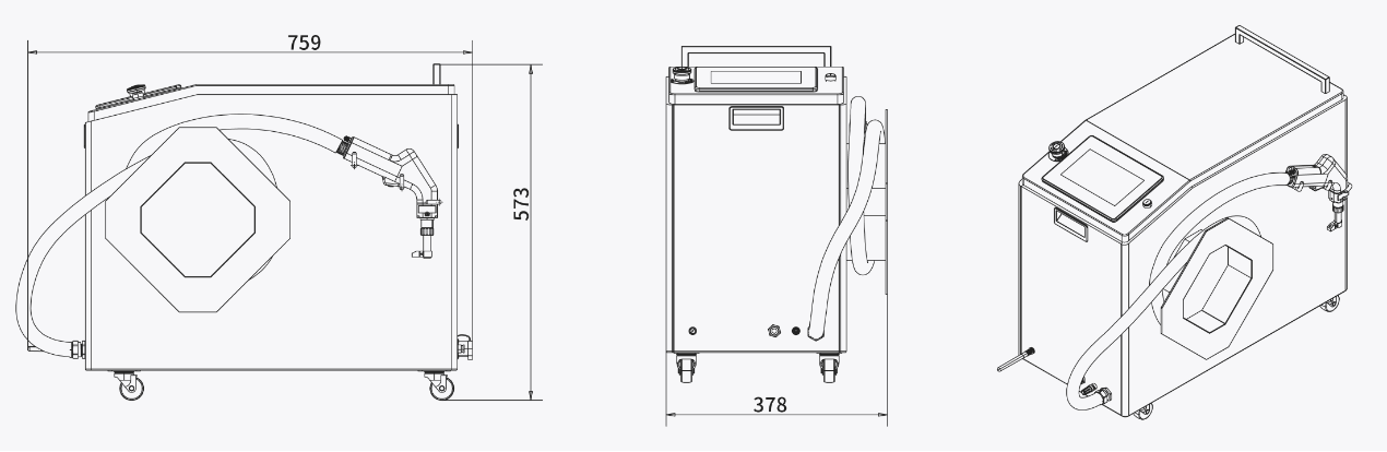 Intelligent Handheld Laser Welder (YLLS-Weld-1200-A)