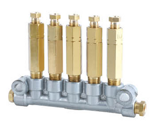 Корпус прогресивного розподільника DX-05 (5 виходів)