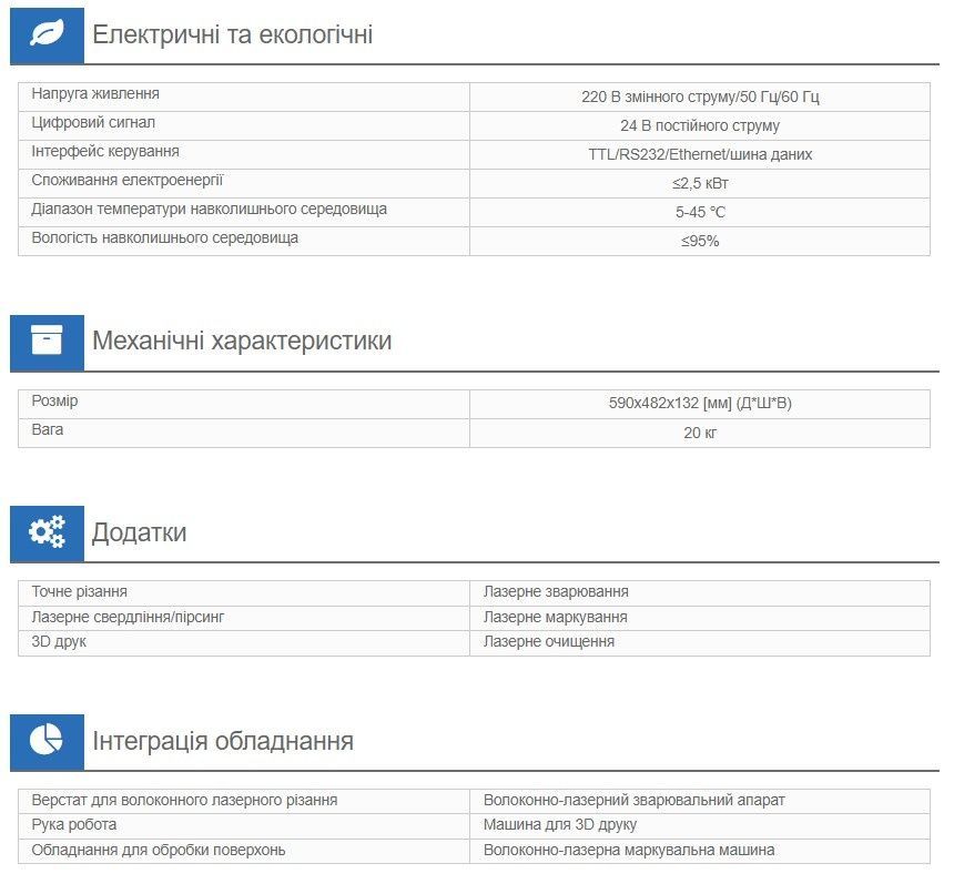 Імпульсний лазер 500 Вт