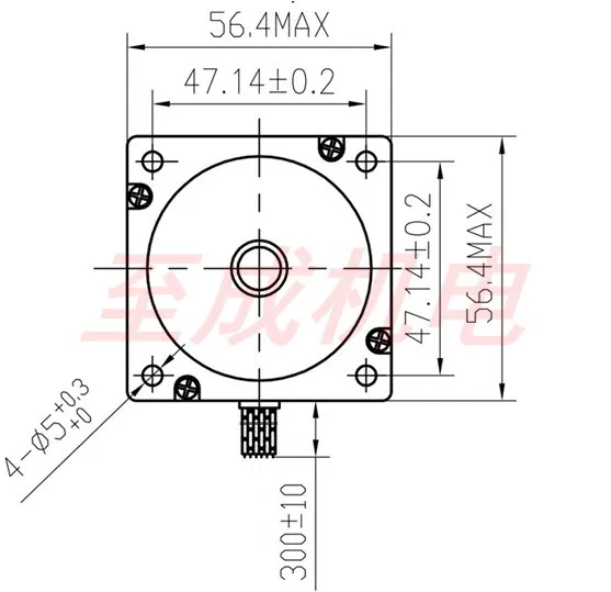 Кроковий двигун 23HS8430 3.0A (NEMA23)