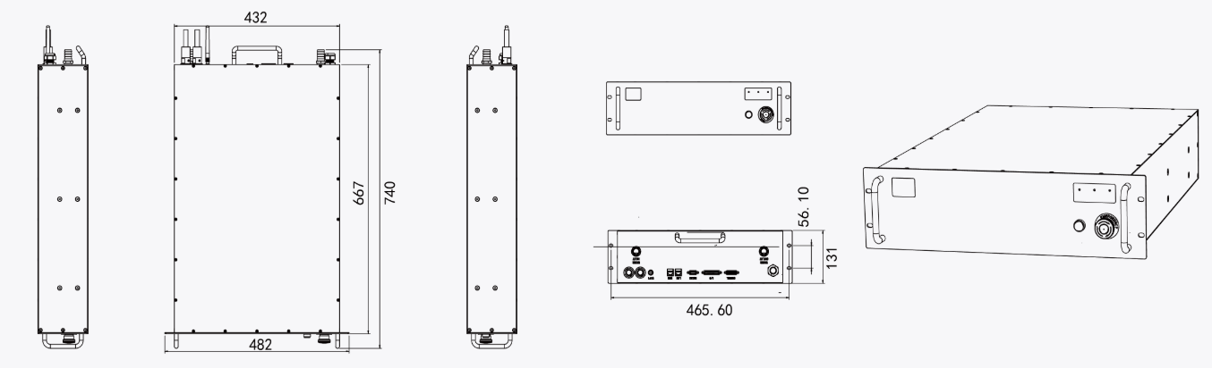 Multiple Output CW Fiber Laser (YLP-Multi-3000x2-W)