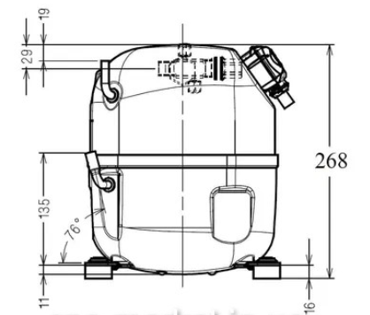Компресор кондиціонера TAJ4461Y (380V)